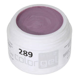 # 289 Gel de couleurs à effet premium 5 ml de grisosa tendre avec miroitement subtil