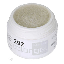 #292 Premium-GLITTER Color Gel 5ml Hochzeitsglitter Weiss + Silber