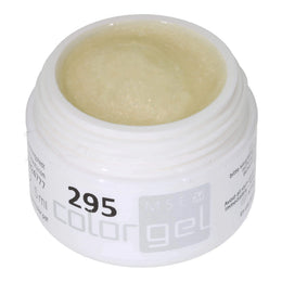 #295 Premium-GLITTER Color Gel 5ml Weiss mit kupfergoldenem Glitter