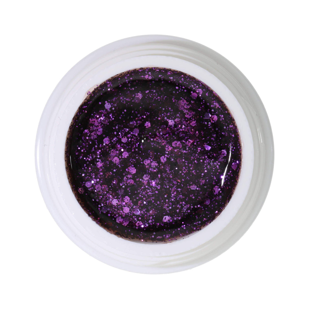 #296 Gel màu long lanh cao cấp 5ML cổ điển Violet Glitter Gel bị chi phối bởi các hạt long lanh thô