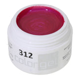 # 312 Gel de couleur de l'effet premium 5 ml Fuchsiapink intensif avec gloss de perles