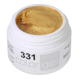 #331 Premium-EFFEKT Color Gel 5ml Gelbgold mit goldfarbenen Partikeln