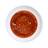 # 339 Gel de couleur brillante premium 5 ml Gel à paillettes orange avec effets irisés