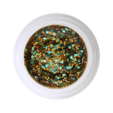 # 351 Gel de couleur de paillettes premium 5 ml mélange d'orange et de paillettes turquoise