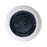 #353 Gel màu long lanh cao cấp 5ml Hỗn hợp của Black và Royal Blue Glitter với các điểm nhấn bạc