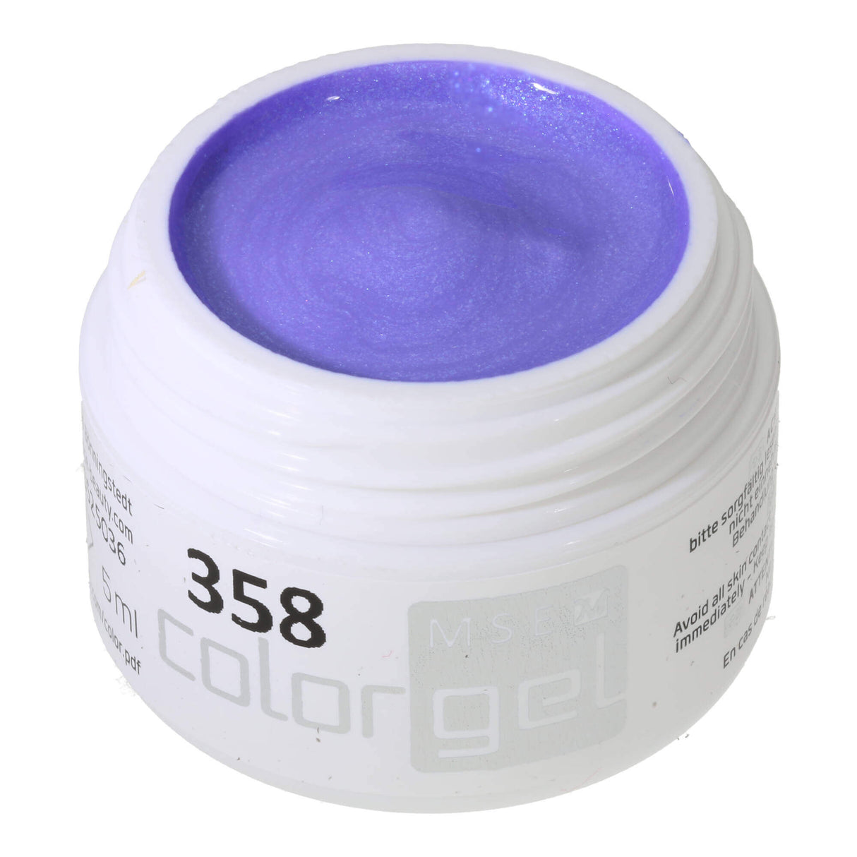 #358 Màu sắc hiệu ứng cao cấp Gel 5ml Lilac Blue với màu xanh lung linh