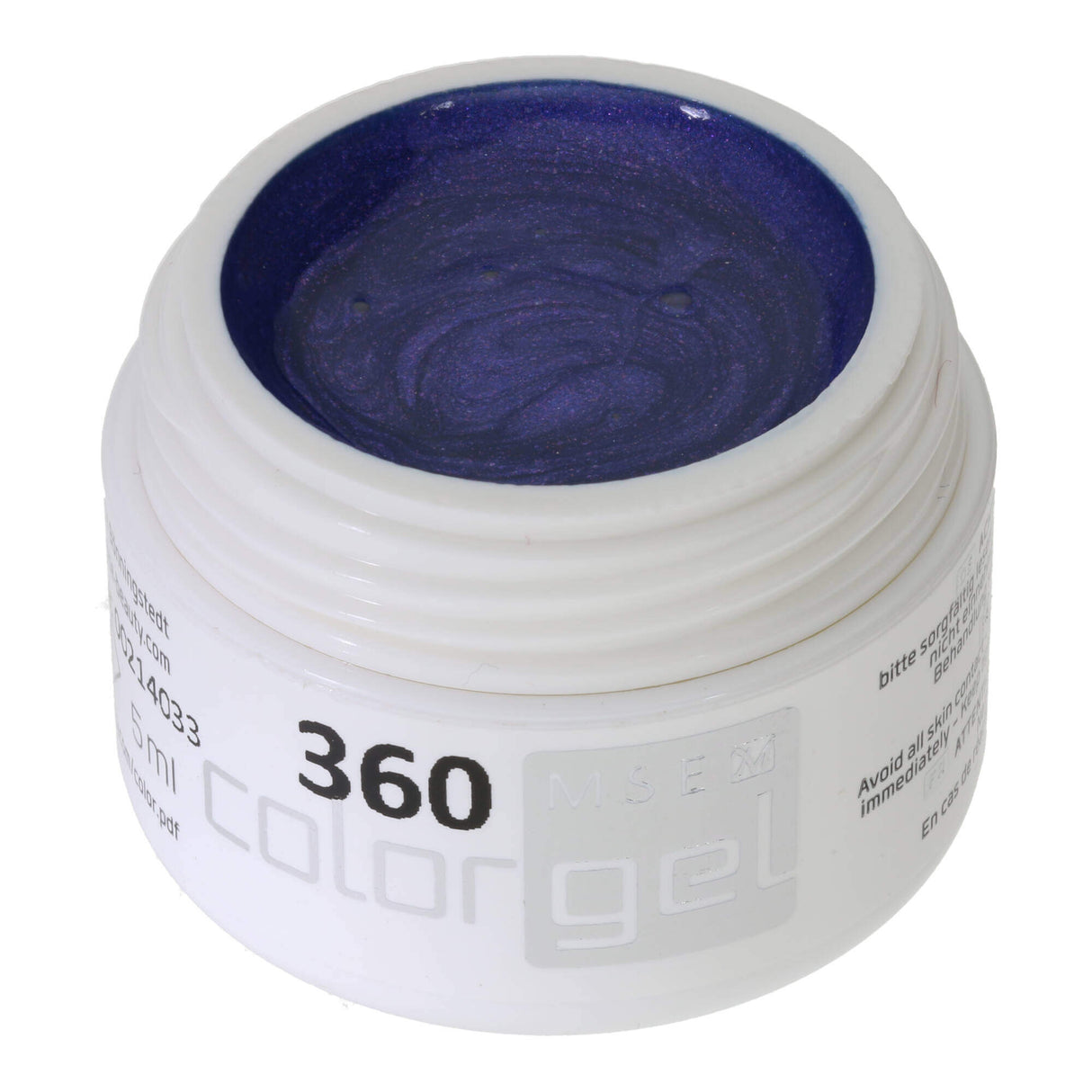 #360 Premium-EFFEKT Color Gel 5ml Mittlerer Blauton mit lilafarbenem Schimmer