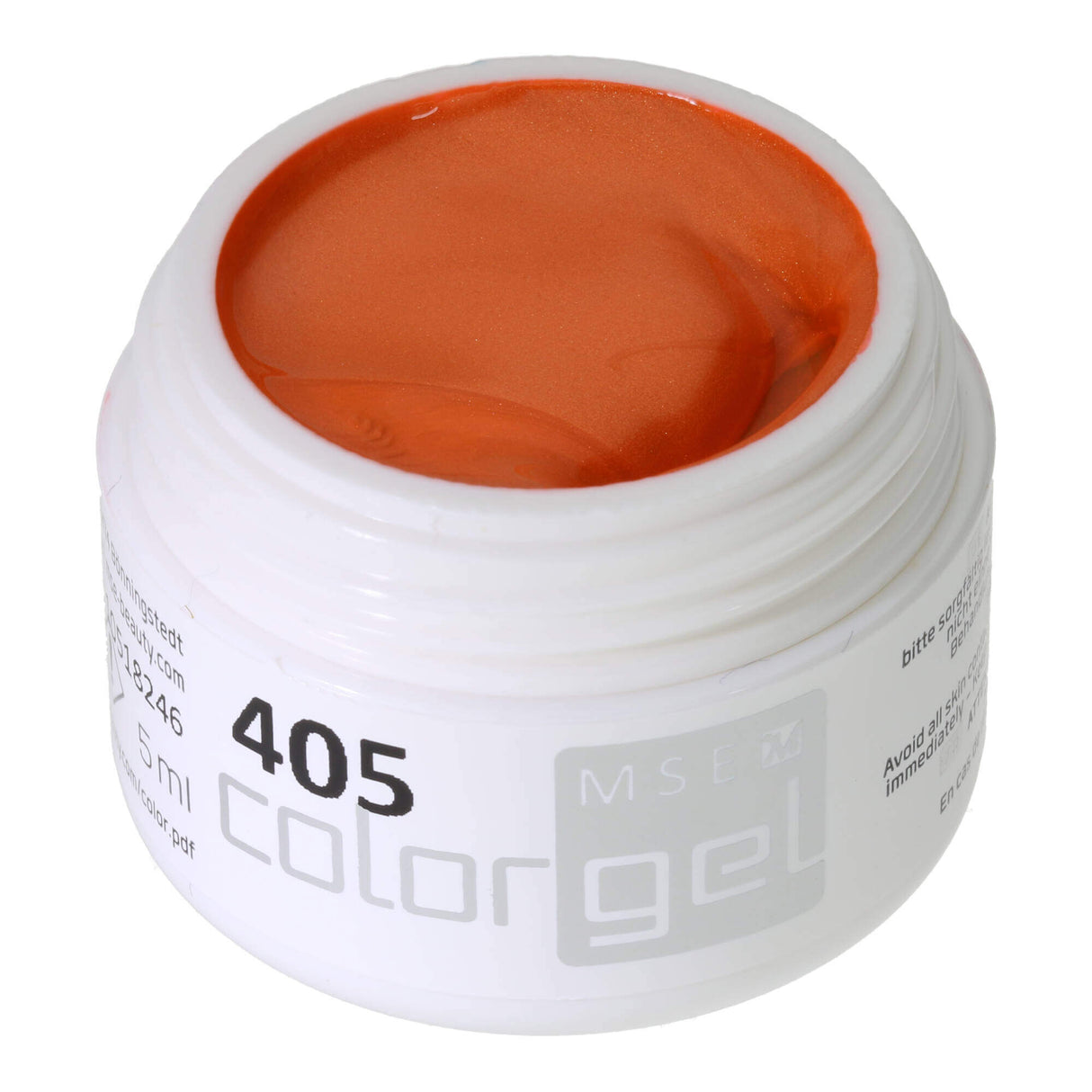 #405 Premium-EFFEKT Color Gel 5ml Kräftig schimmerndes Orange