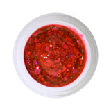 #407 Premium-GLITTER Color Gel 5ml Gel aus orangen und pinken Glitterpartikeln in unterschidlichen Formen