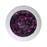 # 413 gel de couleur scintillante premium 5 ml Gel transparent avec paillettes rose et bleu