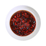 # 425 Gel de couleur paillette premium 5 ml Gel rouge pâle avec paillettes rouges et bleues