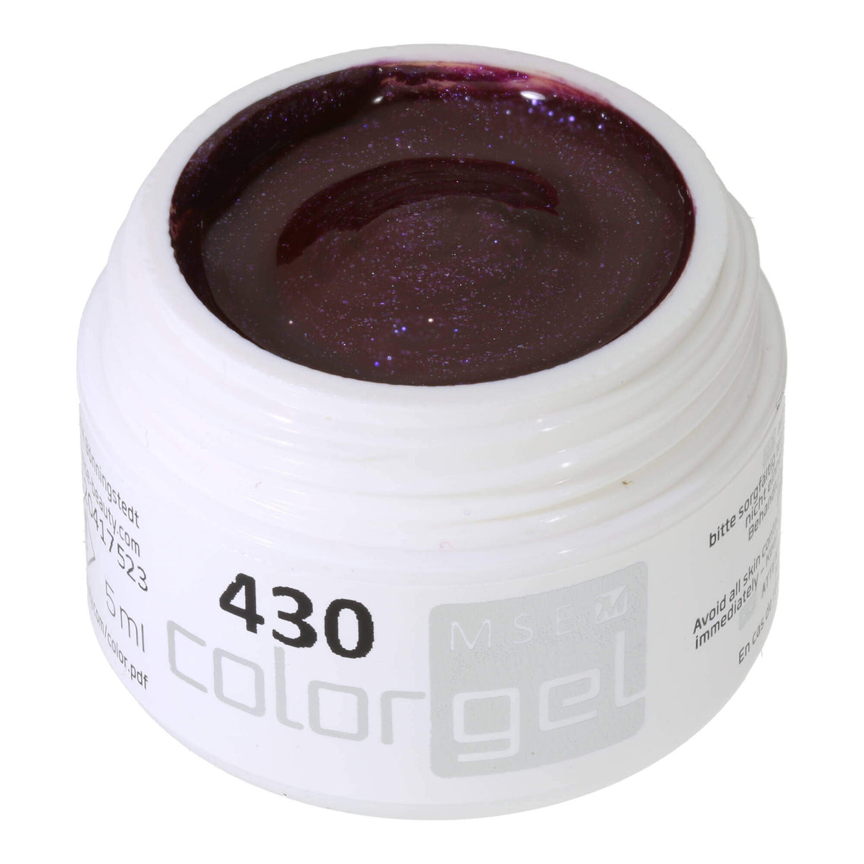 #430 Hiệu ứng cao cấp Gel 5ml Dark Violet với các hạt long lanh tốt