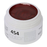 # 454 Gel de couleurs à effet premium 5 ml de brique rouge avec miroitement subtil