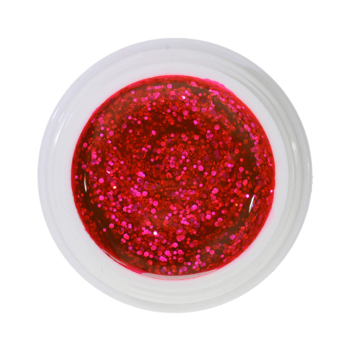 # 456 Gel de couleur brillante premium 5 ml rose néon avec des paillettes argentées grossières