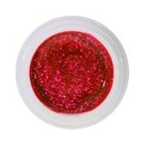 # 456 Gel de couleur brillante premium 5 ml rose néon avec des paillettes argentées grossières