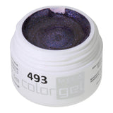 # 493 gel couleur à effet premium 5 ml gel métallique rougeâtre-violet