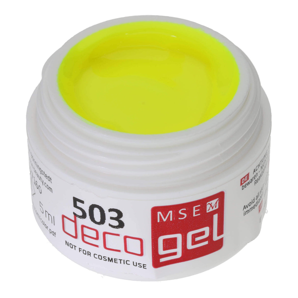 # 503 Gel de couleur de décoration premium 5 ml jaune néon pas pour une utilisation cosmétique