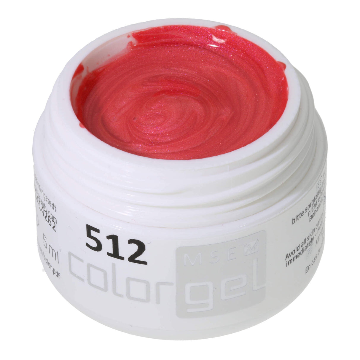 # 512 Gel couleur de couleur à effet premium 5 ml rouge