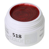 # 518 Gel de couleur brillante premium 5 ml Gel rouge rouge