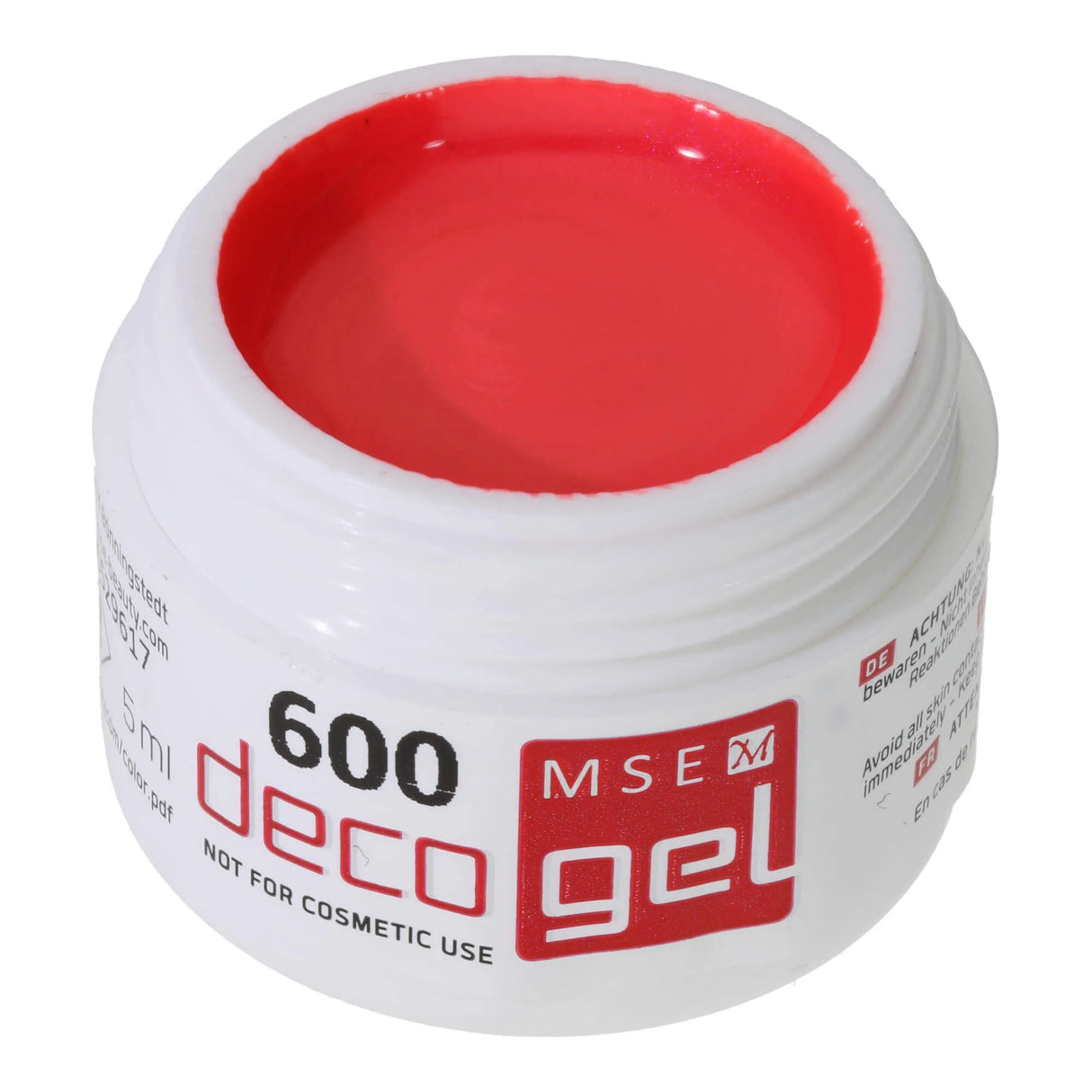 # 600 Gel de couleur de décoration premium 5 ml Neon pas pour une utilisation cosmétique