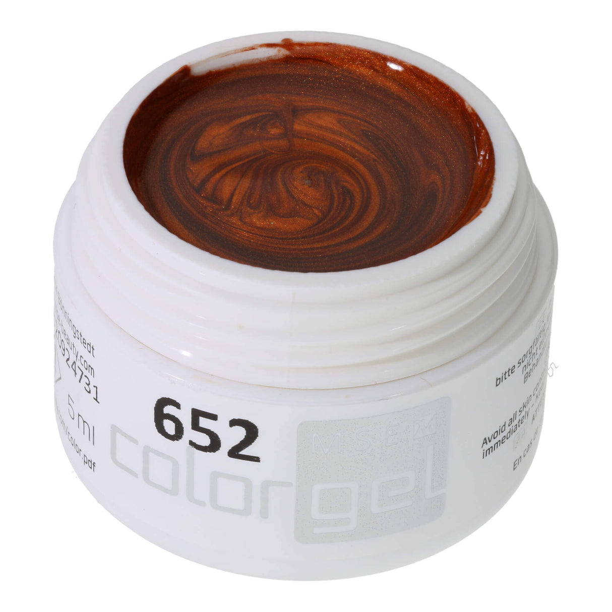 # 652 Gel de couleur de couleur Premium 5 ml de cuivre