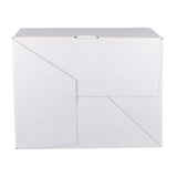 20x Automatikbodenkarton 210 × 140 × 80 mm – Weiß, mit 2 Selbstklebestreifen & Aufreißfaden