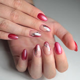 #P-66Mother of Pearl Effect Color Gel 5ml Red