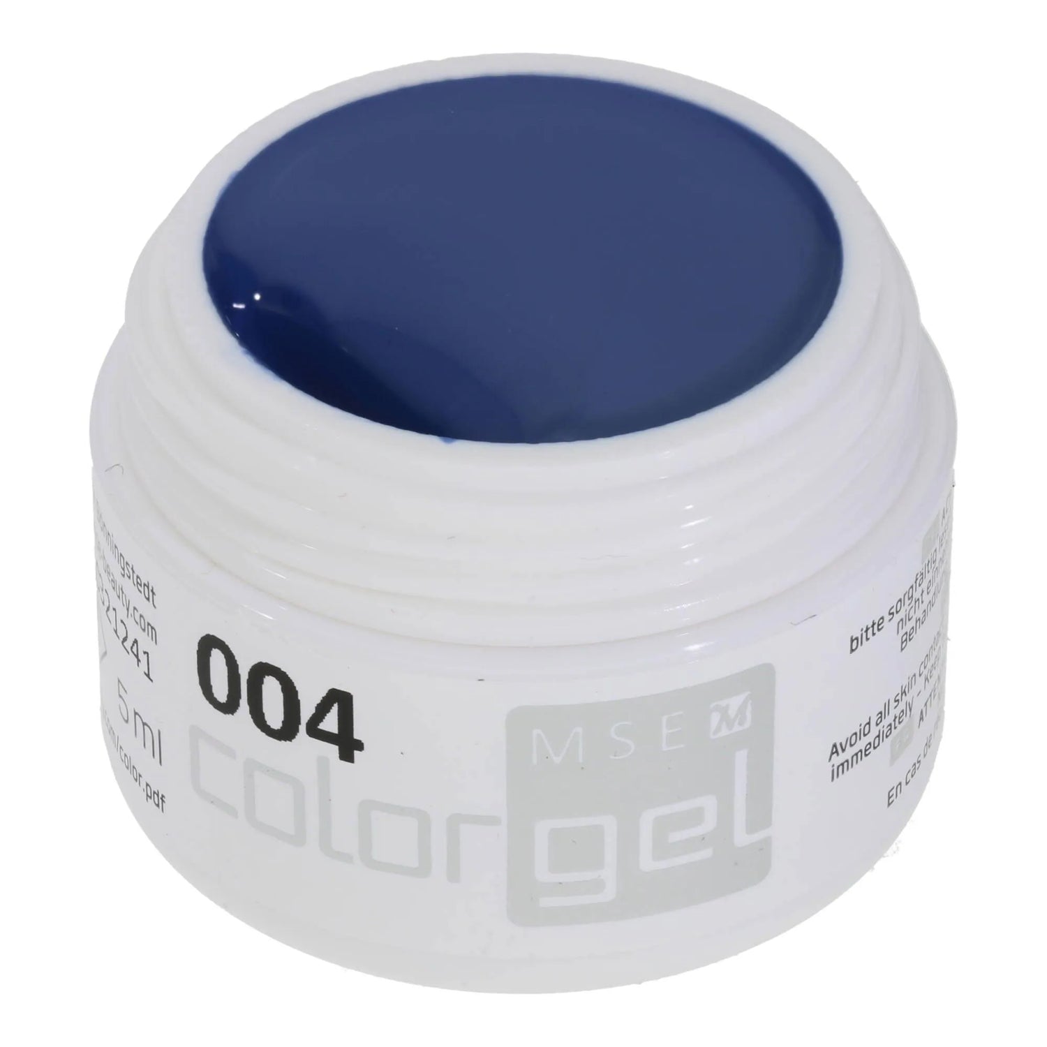 #004 Premium-PURE Color Gel 5ml Jeansblau - MSE - The Beauty Company
