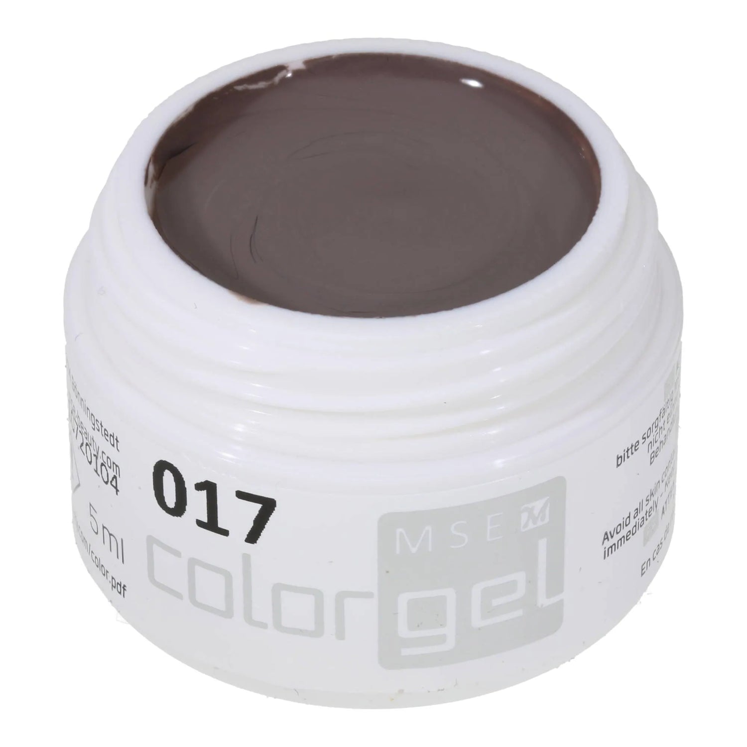 #017 Premium-PURE Color Gel 5ml Neutrales Graubraun - MSE - The Beauty Company