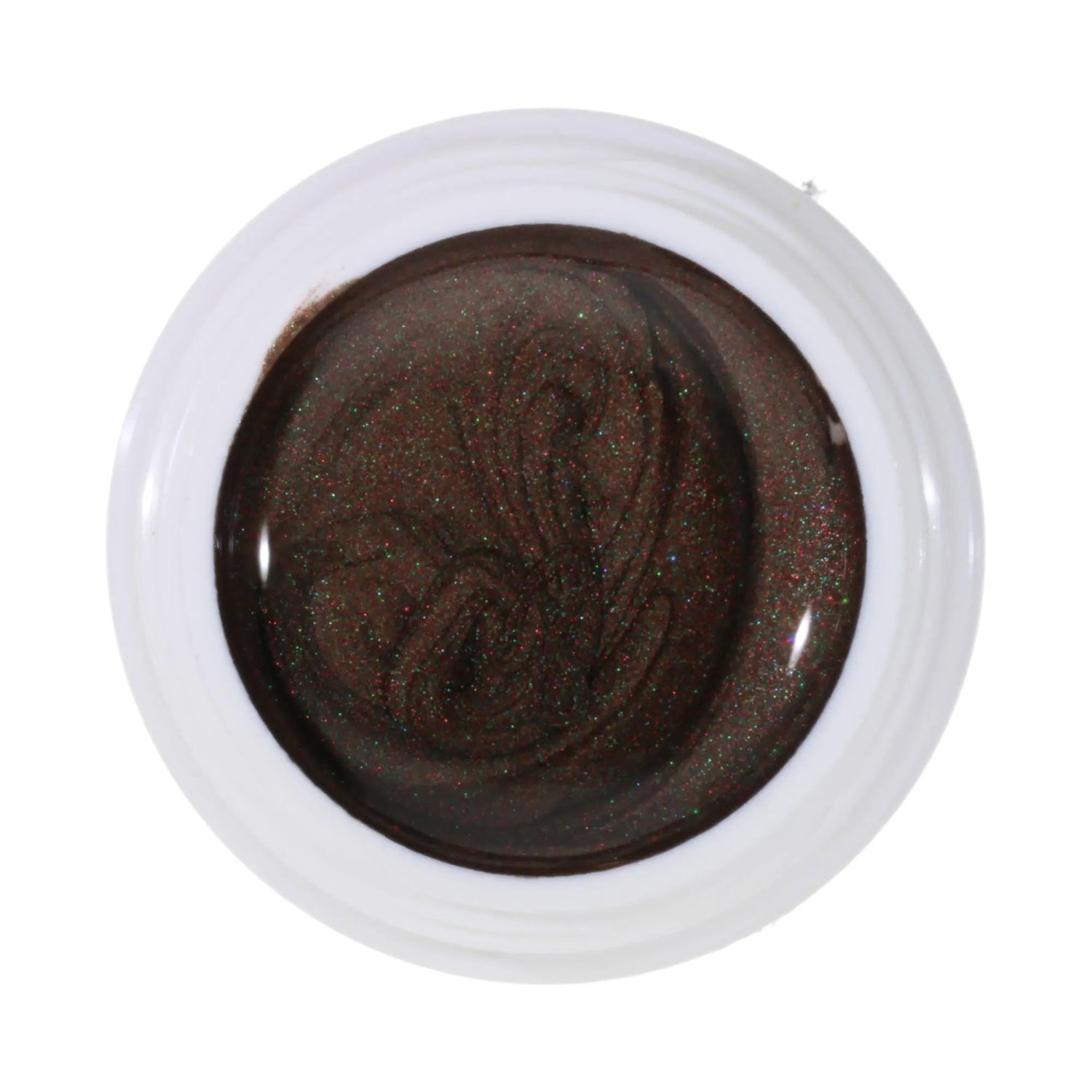 #021 Premium-EFFEKT Color Gel 5ml Klassisches Braun mit grün/rotem Perlglanz - MSE - The Beauty Company