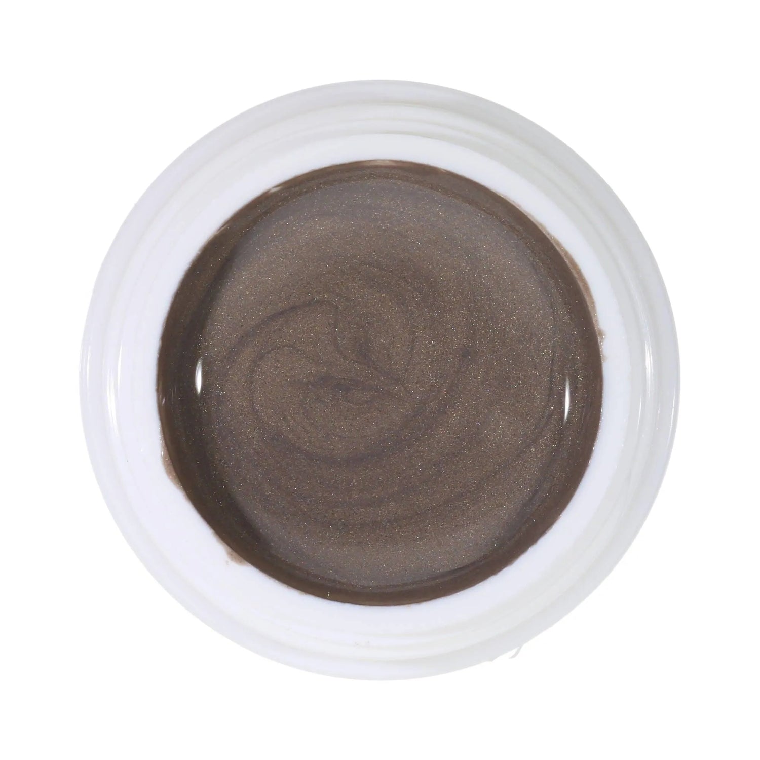 #022 Premium-EFFEKT Color Gel 5ml Elegantes Graubraun mit gold/grünem Perlglanz - MSE - The Beauty Company