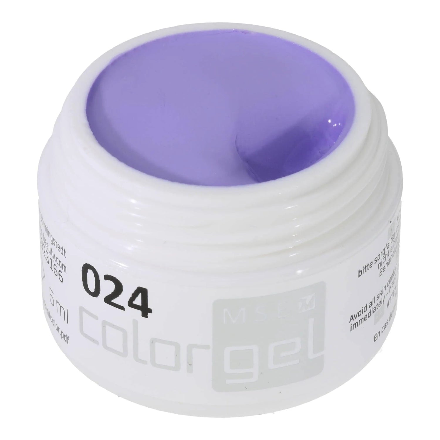 #024 Premium-PURE Color Gel 5ml Heller Flieder - MSE - The Beauty Company