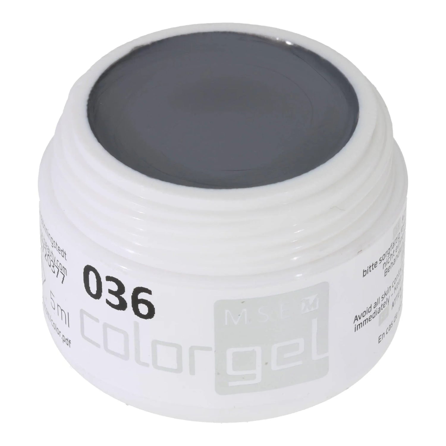 #036 Premium-PURE Color Gel 5ml Helles Steingrau - MSE - The Beauty Company