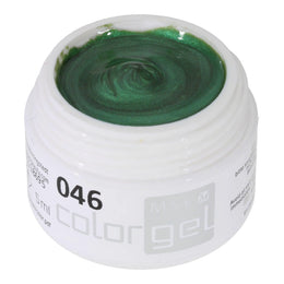 #046 Premium-EFFEKT Color Gel 5ml Leuchtendes Grasgrün mit Perleffekt