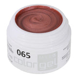 #065 Premium-EFFEKT Color Gel 5ml Heller Rosenholzton unterstrichen vom Perlglanzeffekt - MSE - The Beauty Company
