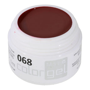 #068 Premium-PURE Color Gel 5ml Dunkelrot mit leichtem Braunanteil - MSE - The Beauty Company