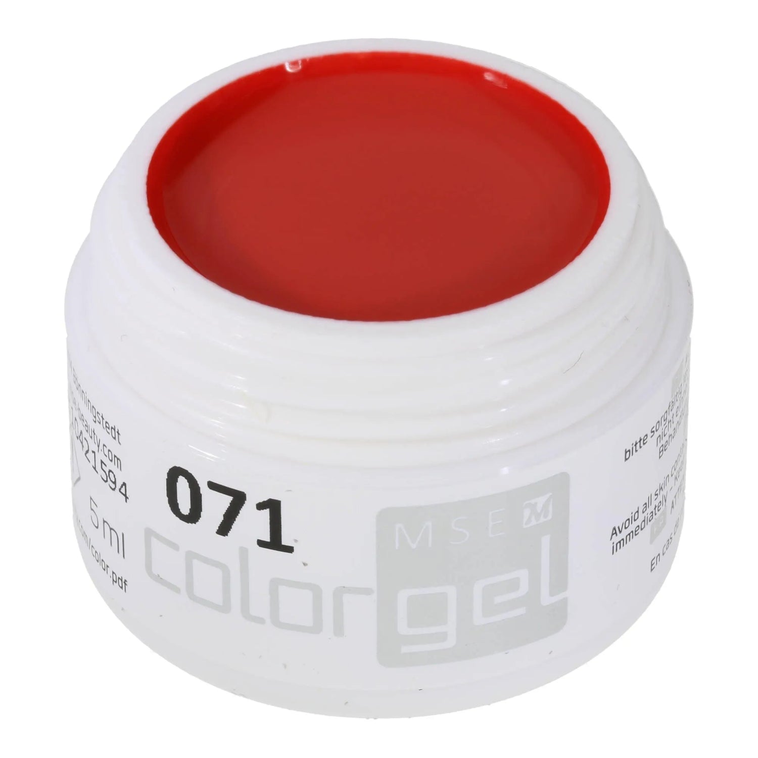 #071 Premium-PURE Color Gel 5ml Hell leuchtendes Kirschrot - MSE - The Beauty Company