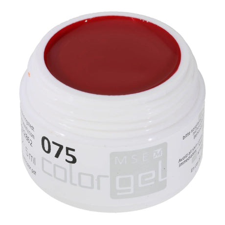 #075 Premium-PURE Color Gel 5ml Klassisches Dunkelrot - MSE - The Beauty Company