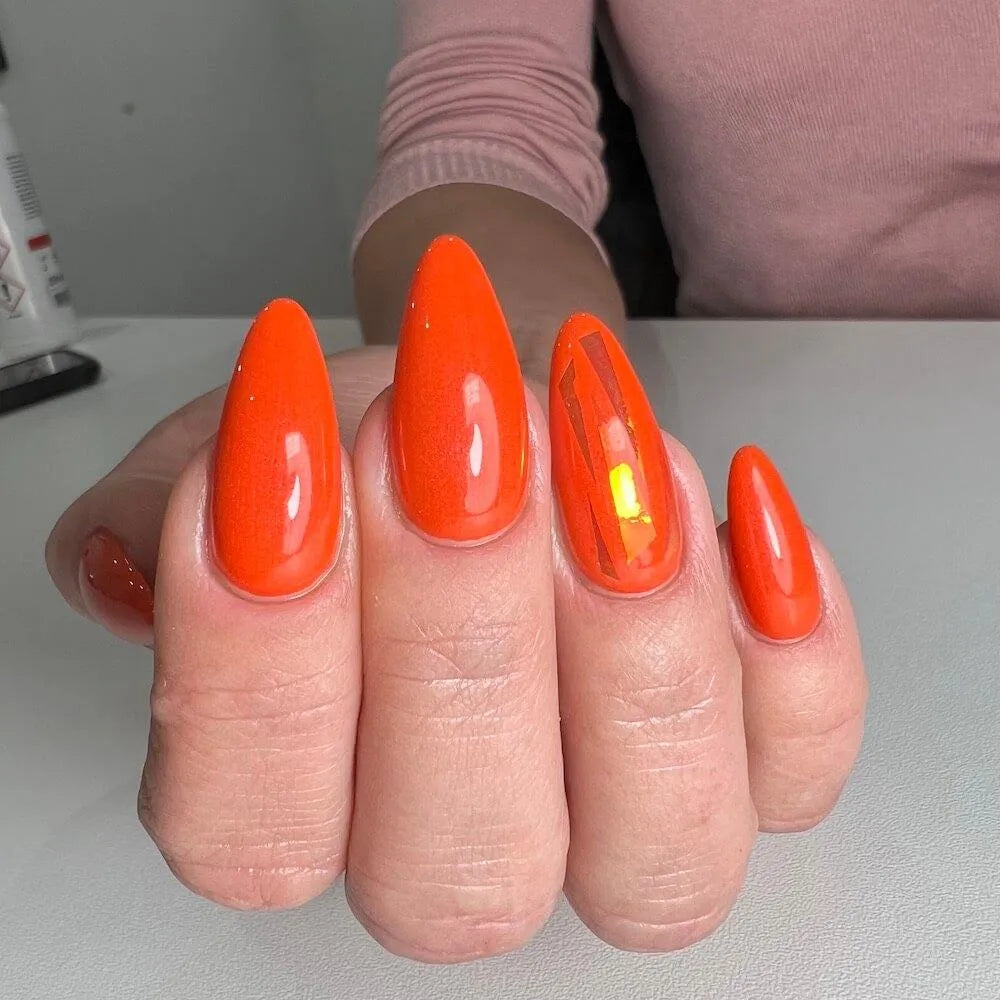 #079 Premium-EFFEKT Color Gel 5ml Signalrot mit rosa-pinkem Perlglanz - MSE - The Beauty Company