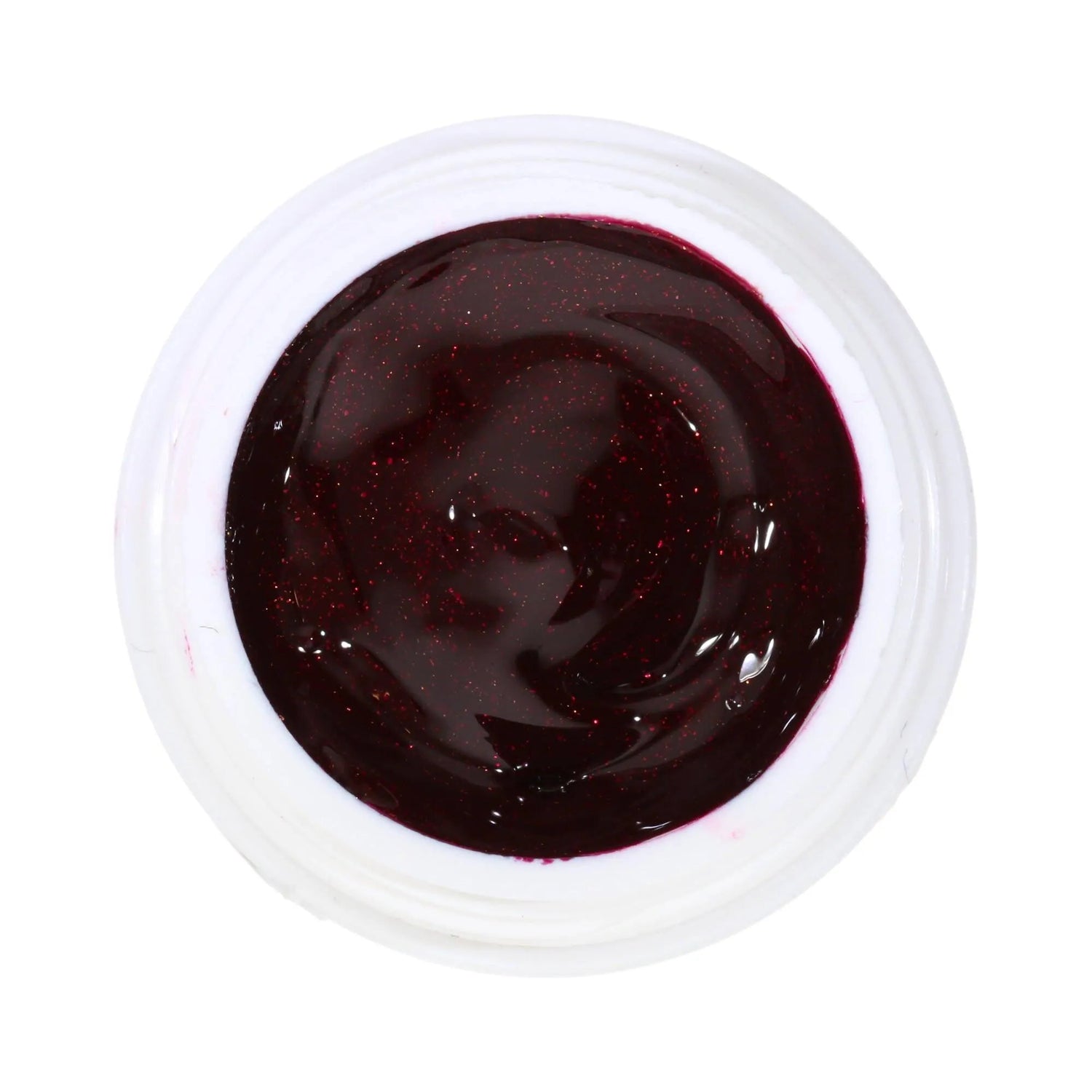 #080 Premium-EFFEKT Color Gel 5ml Sehr dunkles Bordeauxrot mit feinem Goldpartikeln - MSE - The Beauty Company