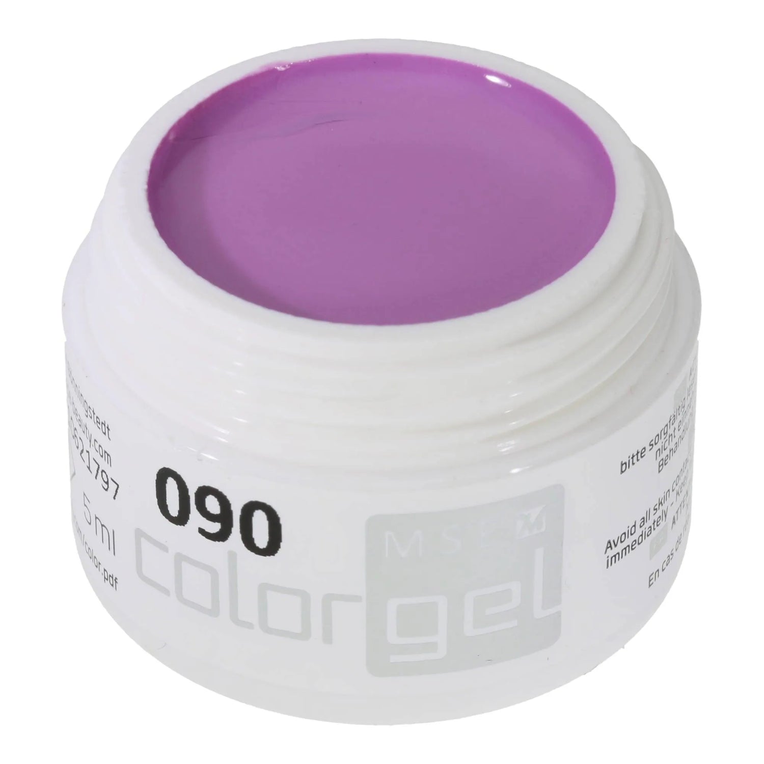 #090 Premium-PURE Color Gel 5ml Helles cremiges Violett - MSE - The Beauty Company