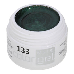 #133 Premium-EFFEKT Color Gel 5ml Dunkelgrün mit grünem Perlglanz
