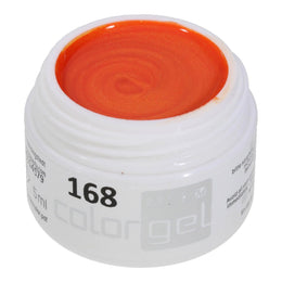 #168 Premium-EFFEKT Color Gel 5ml Leuchtendes Orange mit Goldeffekt