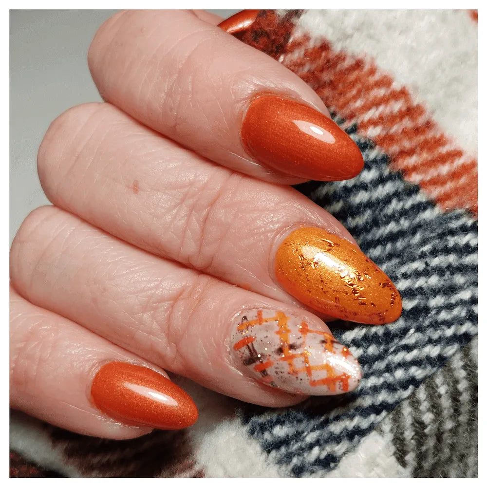 #183 Premium-EFFEKT Color Gel 5ml Dunkles Orange mit feinem Perlglanz - MSE - The Beauty Company