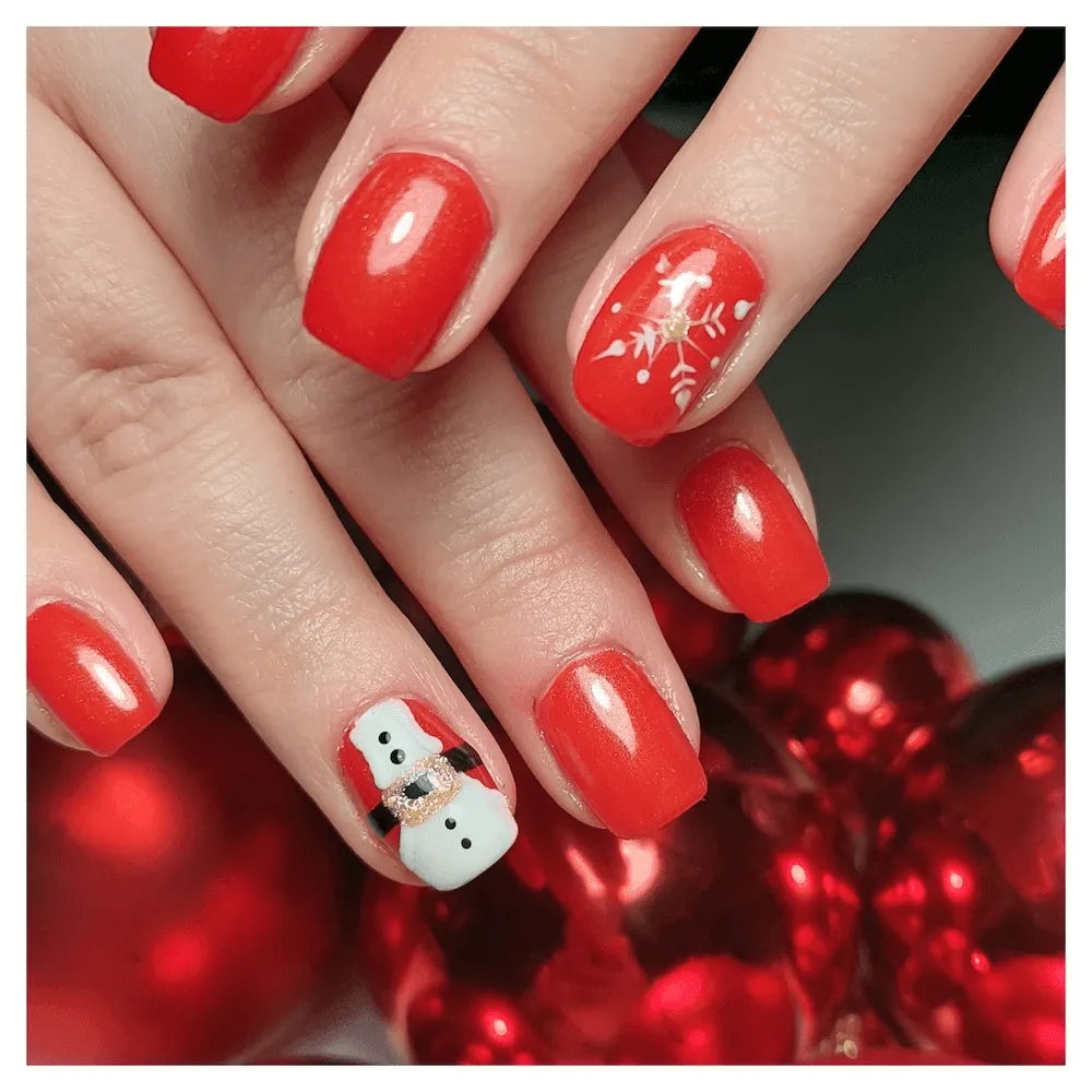 #193 Premium-EFFEKT Color Gel 5ml Kirschrot mit Goldschimmer - MSE - The Beauty Company