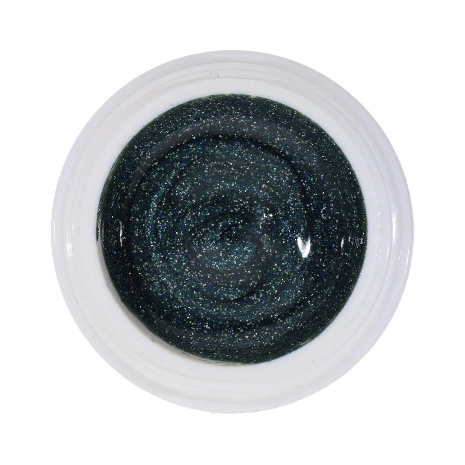 #217 Premium-GLITTER Color Gel 5ml Dunkler Petrolton in Kombination mit bronzefarbenem Glitter - MSE - The Beauty Company