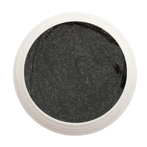 #228 Premium-GLITTER Color Gel 5ml Schwarz mit regenbogenfarbenem feinem Glitter - MSE - The Beauty Company
