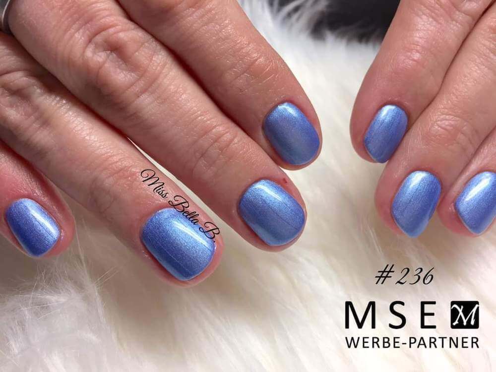 #236 Premium-EFFEKT Color Gel 5ml Lilablau mit Perlglanz - MSE - The Beauty Company