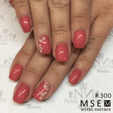 #300 Premium-EFFEKT Color Gel 5ml Blasses Himbeerrot mit Schimmer - MSE - The Beauty Company
