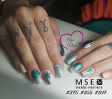 #375 Premium-EFFEKT Color Gel 5ml Zarter Türkiston mit leichtem Goldschimmer - MSE - The Beauty Company